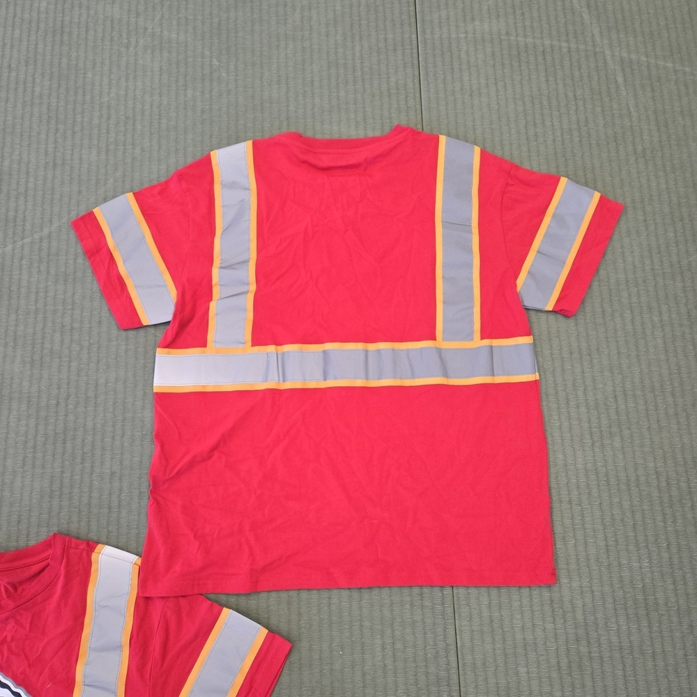 Lot Of 2 NWT Men's KC Chiefs Reflective T-shirt Red Large Buffalo Outdoors Heavy - Picture 5 of 6